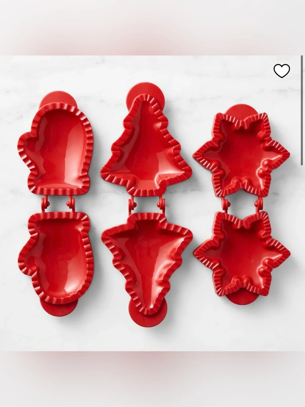 Williams Sonoma Holiday Hand Pie Molds, Set of 3, William Sonoma Mini Pie Molds